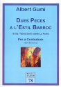 2 Peces a l'estil barroc for double bass