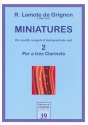 Miniatures Band 2 fr 3 Klarinetten Spielpartitur