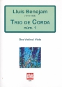 Trio no.1 for 2 violins and viola scor e and parts
