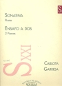 Sonatina for piano  and  Ensayo a dos for 2 pianos 4 hands score