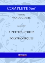 Vande Ginste, Stephane, Complete 366' Book XXIV 3 Petites Etudes Polyp Piano Solo