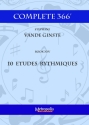 Vande Ginste, Stephane, Complete 366' Book XXV: 10 Etudes Rythmiques Piano Solo