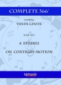 Vande Ginste, Stephane, Complete 366 Book XXVI: 4 Studies on Contrary  Piano Solo