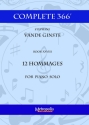 Vande Ginste, Stephane, Complete 366' - Book XXVIII: 12 Hommages Piano Solo