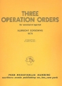 3 Operation Orders for flute, oboe, clarinet, horn and bassoon score