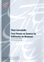 2 Pieces on Canons by Guillaume de Machault fr 4 Saxophone (SATB) Partitur und Stimmen