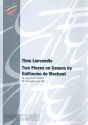 2 Pieces on Canons by Guillaume de Machault fr 4 Saxophone (SATB) Partitur und Stimmen
