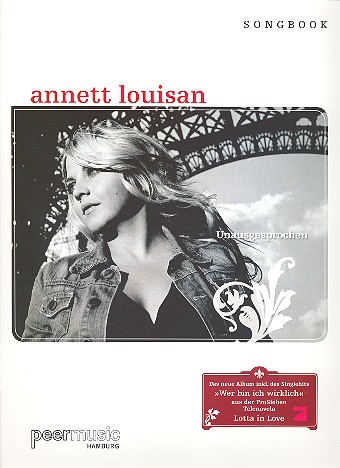 Annett Louisan: Unausgesprochen Songbook lyrics/melody/guitar boxes