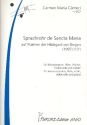 Sprachrohr  De Sancta Maria fr Mezzosopran, Flte, Violine, Violoncello und Klavier Partitur