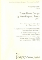 3 Flower Songs by New England Poets fr gem Chor a cappella Partitur
