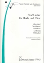 5 Lieder fr gem Chor und Harfe Partitur