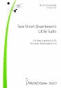 2 short divertimenti, little suite fr 2 Klarinetten Spielpartitur