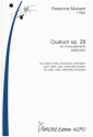 Quatour avec piano op.28 fr Violine, Viola, Violoncello und Klavier Partitur und Stimmen