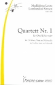 Quartett Es-Dur Nr.1 fr 2 Violinen, Viola und Violoncello Partitur und Stimmen