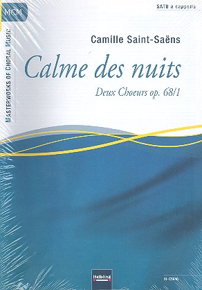 Calme des nuits op.68,1 fr gem Chor a cappella Partitur