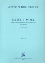 Messe e-Moll 1. Fassung 1866 fr gem Chor und Blser Partitur
