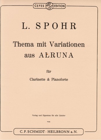 Thema und Variationen aus 'Alruna' fr Klarinette und Klavier