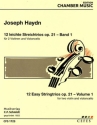 12 leichte Streichtrios op.21 Band 1 (Nr.1-6) fr 2 Violinen und Viola Stimmen