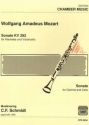 Sonate KV292 fr Klarinette und Violoncello (Fagott) Stimmen