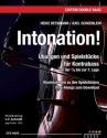 Intonation (+Download) fr Kontrabass (Klavier ad lib) Partitur und Stimme