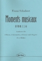 3 Moments musicaux fr 2 Oboen, 2 Klarinetten, 2 Hrner und 2 Fagotte Partitur und Stimmen