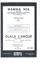 Mamma mia  und  Olala l'amour: fr Salonorchester Direktion und Stimmen