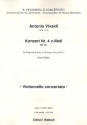 Konzert c-Moll Nr.4 RV401 fr Violoncello solo, 2 Violinen, Viola und Bc Stimmensatz (solo-2-2-1-2)