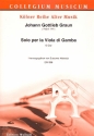 Sonate G-Dur fr Viola da gamba und Bc Partitur und Stimmen (Bc nicht ausgesetzt)