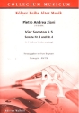 4 Sonaten  5 Band 2 (Nr.3 und 4) fr 2 Violinen, 3 Violen und Orgel Partitur und Stimmen (Orgel nicht ausgesetzt)