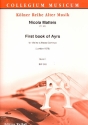 Book of Ayres Band 1 fr Violine und Bc Partitur und Stimmen (Bc nicht ausgesetzt)