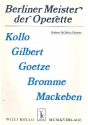 Berliner Meister der Operette: fr Salonorchester Ergnzungsstimmen