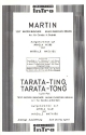 Martin   und  Tarata-ting Tarata-tong: fr Salonorchester
