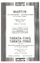 Martin   und  Tarata-ting Tarata-tong: fr Salonorchester