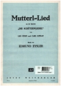 Mutterl-Lied f�r Gesang und Klavier Einzelausgabe