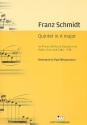 Quintett A-Dur  fr Violine, Viola, Violoncello, Klarinette und Klavier (linke Hand) Partitur und Stimmen