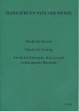 Musik fr Klavier op.1 (1915/19) und Musik fr Gesang op.2  (1917/19)  und Musik fr Klarinette, Klavier und freihngendes Blechsieb