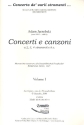 Concerti e canzoni vol.1-3 fr 2-4 Instrumente und Bc Partitur und Stimmen