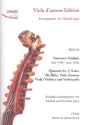 Quartett D-Dur Nr.3 fr Flte, Viola d'amore, Viola (Violine) und Violoncello Partitur und Stimmen