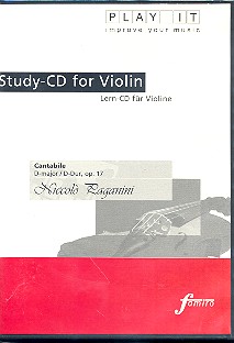 Cantabile D-Dur op.17 für Violine und Klavier Playalong - CD