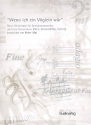 Wenn ich ein Vglein wr fr Flte (Violine/Altblockflte), 2 Violinen und Violononcello Partitur und Stimmen