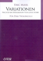 Variationen nach einem Rtselkanon von Louis Spohr fr 3 Violoncelli Partitur und Stimmen