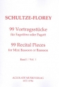 99 Vortragsstücke Band 1 (Nr.1-34) Für Fagott (Fagottino)