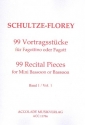 99 Vortragsstcke Band 1 (Nr.1-34) Fr Fagott (Fagottino)