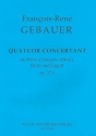 Quatuor concertant op.27,1 fr Flte, Klarinette (Oboe), Horn und Fagott Partitur und Stimmen