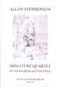 Miniature Quartet fr Altsaxophon, Violine, Viola und Violoncello Partitur und Stimmen