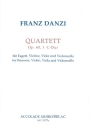Quartett C-Dur op.40,1 fr Fagott, Violine, Viola und Violoncello Partitur und Stimmen