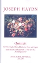Quintett op.76,3 fr Flte, Englischhorn, Klarinette, Horn und Fagott Partitur und Stimmen
