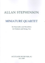 Miniature Quartet fr Klarinette, Violine, Viola und Violoncello Partitur und Stimmen