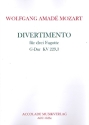 Divertimento G-Dur KV229,3 für 3 Fagotte Partitur und Stimmen