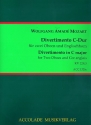 Divertimento C-Dur KVAnh229,3 fr 2 Oboen und Englischhorn Partitur und Stimmen